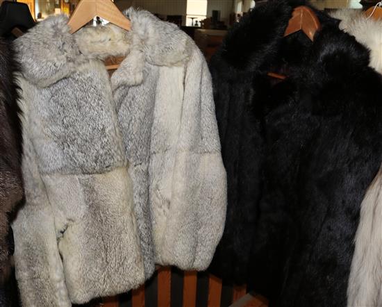 White fox jacket & 2 others